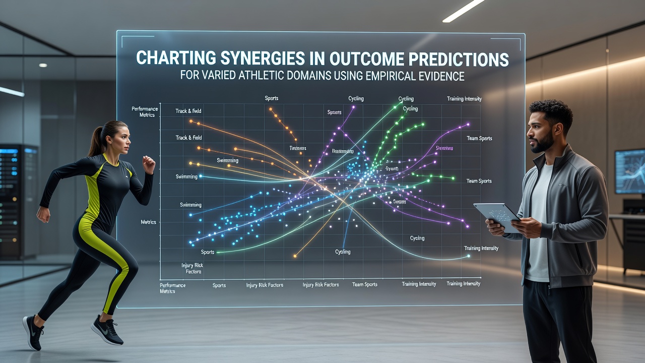 Data visualization charts illustrating empirical prediction synergies across football, tennis, and horse racing domains