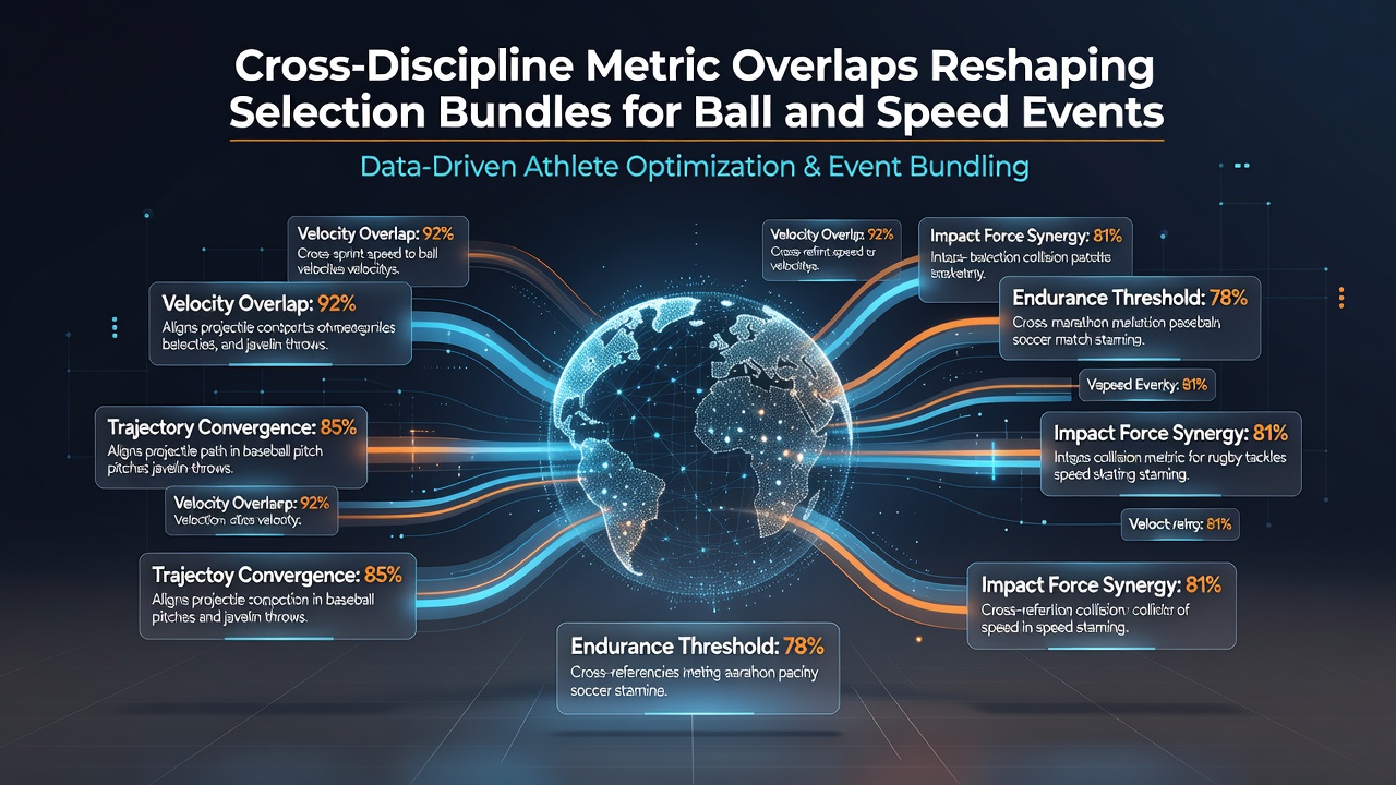 Infographic illustrating how overlapping metrics influence athlete and event selection bundles