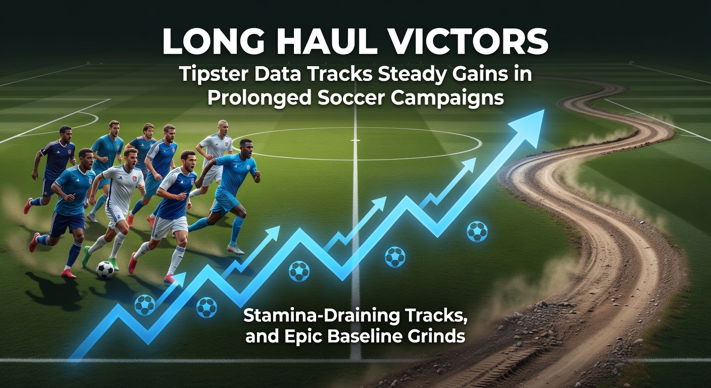 Dashboard displaying tipster profit graphs from extended soccer leagues, endurance horse races, and multi-set tennis matches, highlighting upward trends over months
