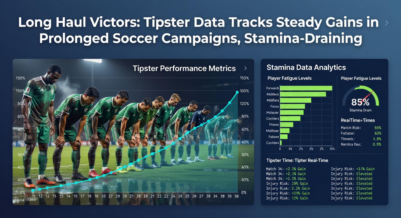 Close-up of a horse powering through a long-distance race track under straining conditions, overlaid with tipster yield charts from similar stamina tests