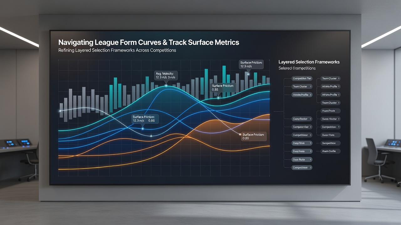 Detailed chart comparing multiple track surface readings with overlaid form curve data points