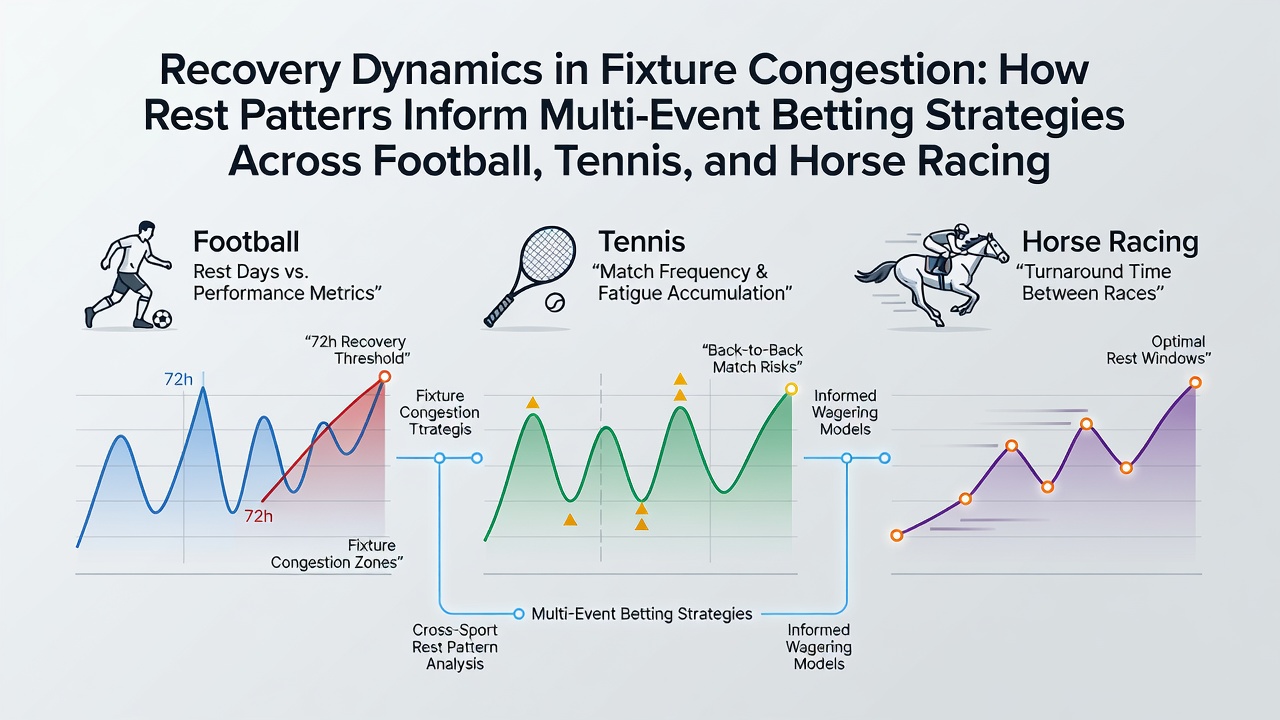 Visual representation of athlete recovery timelines and fixture schedules across sports