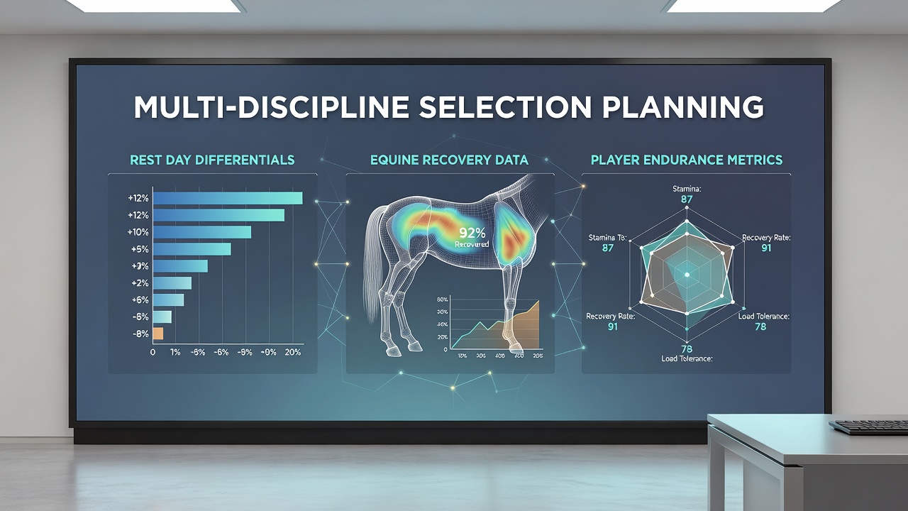 Equine recovery monitoring and athlete endurance tracking tools used in multi-discipline sports planning