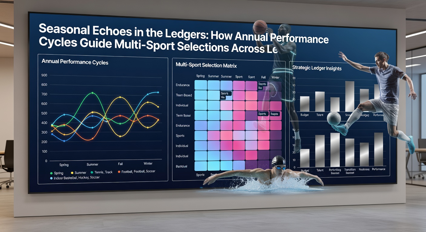 Detailed chart showing overlapping seasonal performance data from soccer, equine events, and racket sports in 2026